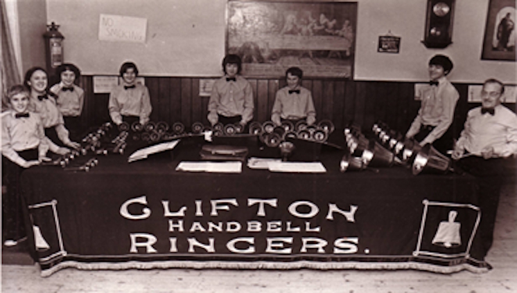 The Clifton Team from 1983, who helped re-form the organisation, and the Junior team from 1978